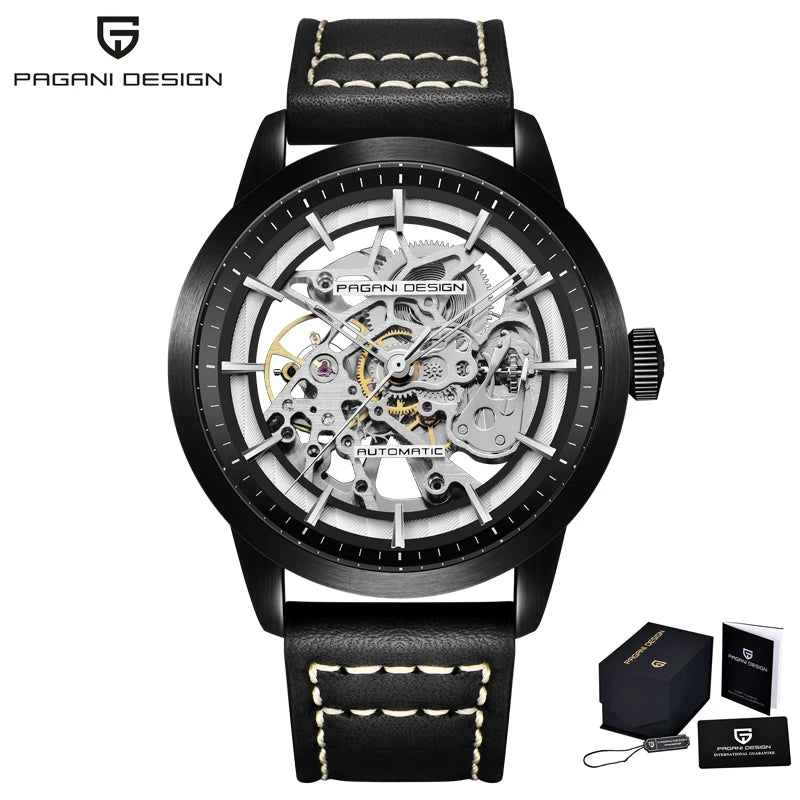 2023 New PAGANI DESIGN Mens watches Top Brand Luxury Gold Watch Men Automatic Mechanical Skeleton Waterproof Watches