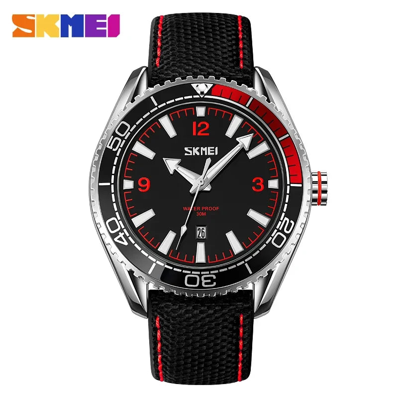 SKMEI 9291 Quartz Watches for Men Sports Waterproof Dermis Clock Luxury Japan Movement Date Mens Wristwatches Reloj Hombre 0992