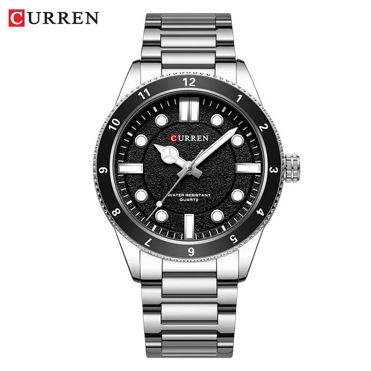 CURREN 8450 Fashion Men's Quartz Watch Sports Stainless Steel Waterproof Luminous Business Simple Watches for Men reloj hombre