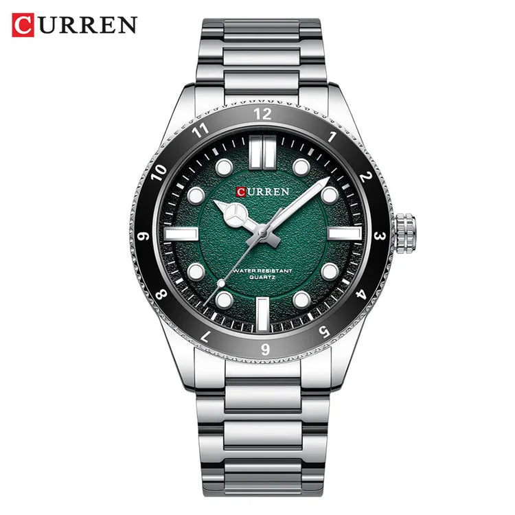 CURREN 8450 Fashion Men's Quartz Watch Sports Stainless Steel Waterproof Luminous Business Simple Watches for Men reloj hombre