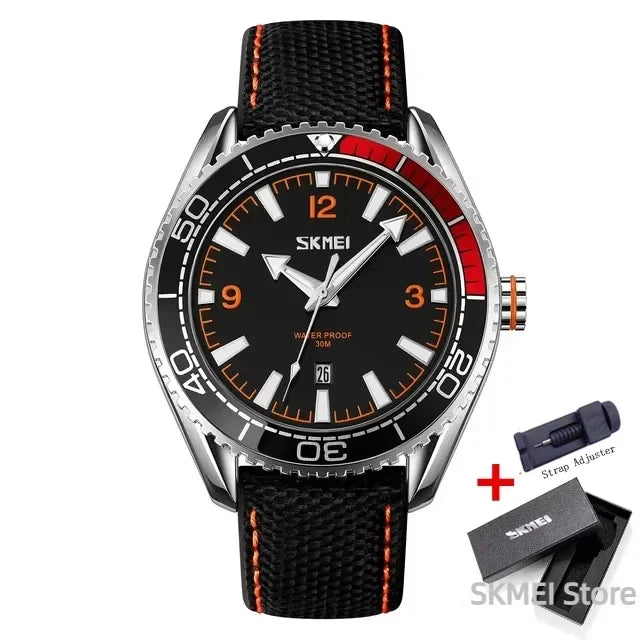 SKMEI 9291 Quartz Watches for Men Sports Waterproof Dermis Clock Luxury Japan Movement Date Mens Wristwatches Reloj Hombre 0992