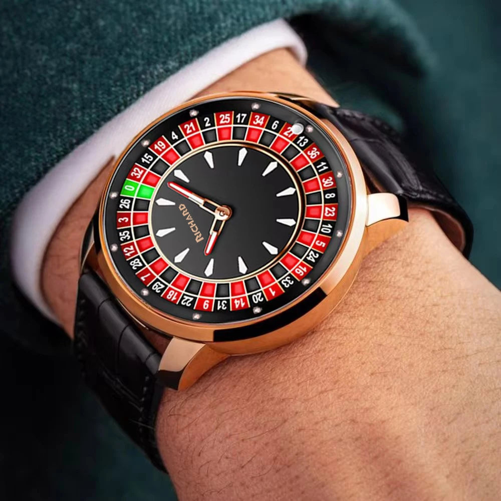 Richard A green casino table, the is the Casino NH35A movement sapphire glass watch men's fashion sports automatic watch