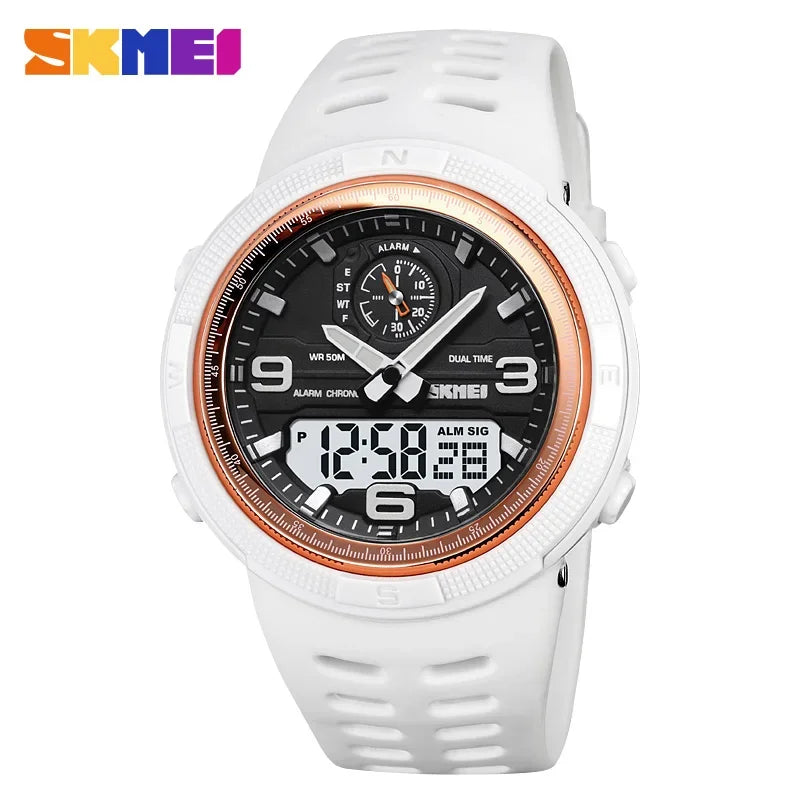 SKMEI Sport Digital Watch for Men Dual Display Waterproof Student Exploration Multi Functional Electronic Mens Wristwatches 1655