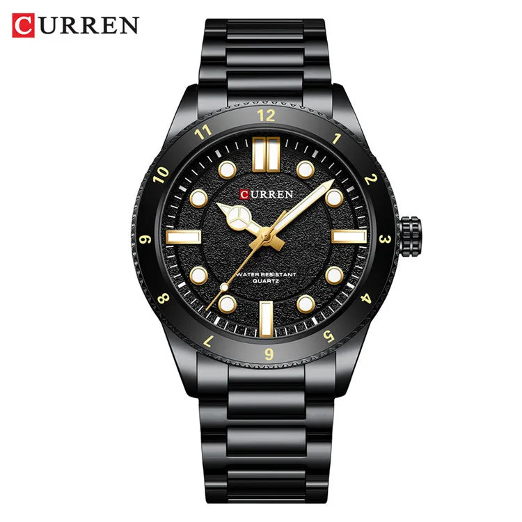 CURREN 8450 Fashion Men's Quartz Watch Sports Stainless Steel Waterproof Luminous Business Simple Watches for Men reloj hombre