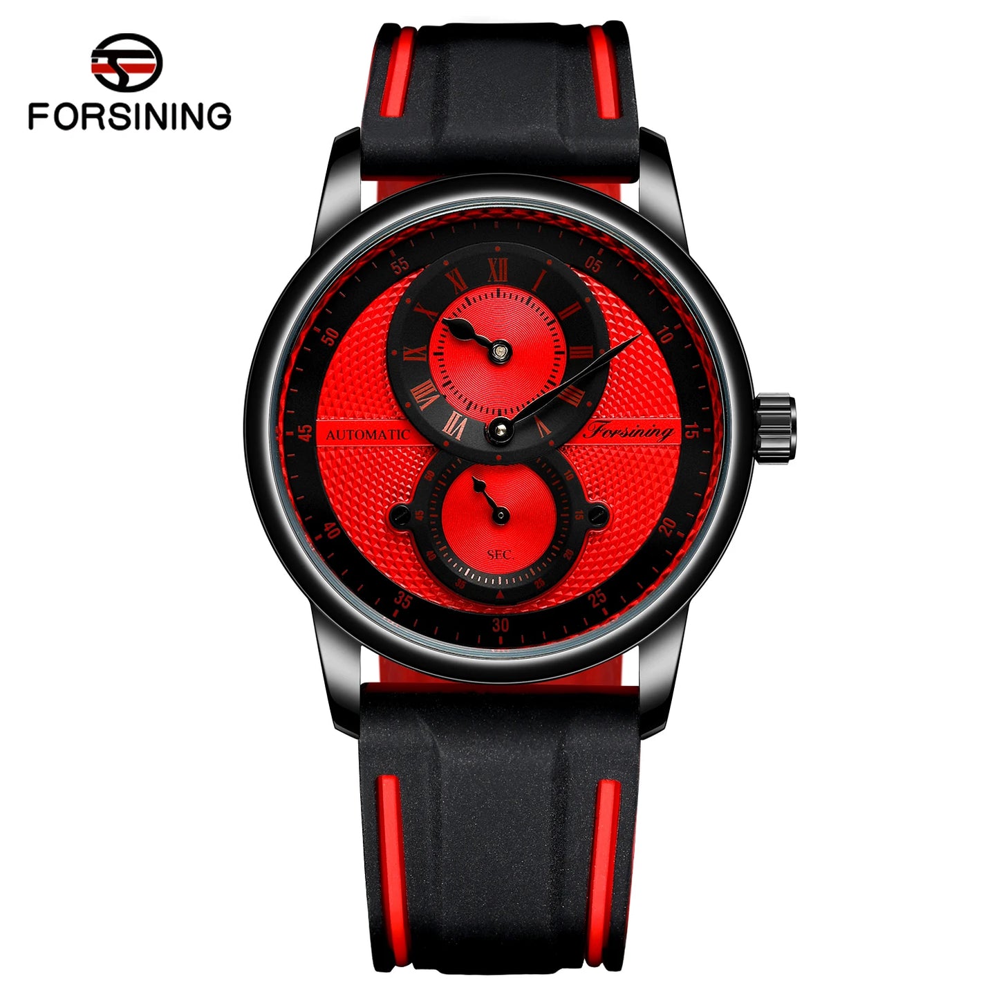 Forsining New Fashion Sport Racing Design Red Men's Watches Top Brand Luxury Male Automatic Mechanical Wristwatches Reloj Hombre