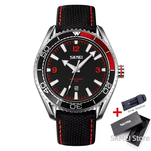 SKMEI 9291 Quartz Watches for Men Sports Waterproof Dermis Clock Luxury Japan Movement Date Mens Wristwatches Reloj Hombre 0992